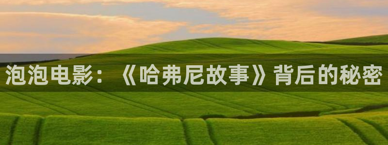 老湿机影院十分钟：泡泡电影：《哈弗尼故事》背后的秘密